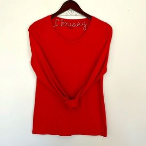 Orange No boundaries long sleeve T-shirt- M (7-9)